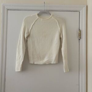 Zara White Crew Neck Sweater